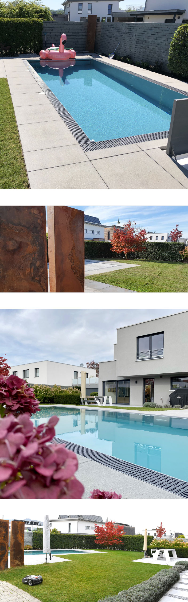 Beispiel Mauerarbeiten, Terassenbelag, Bepflanzung und Poolbau von Schlegel Garten- und Poolbau aus Kirchheim Teck